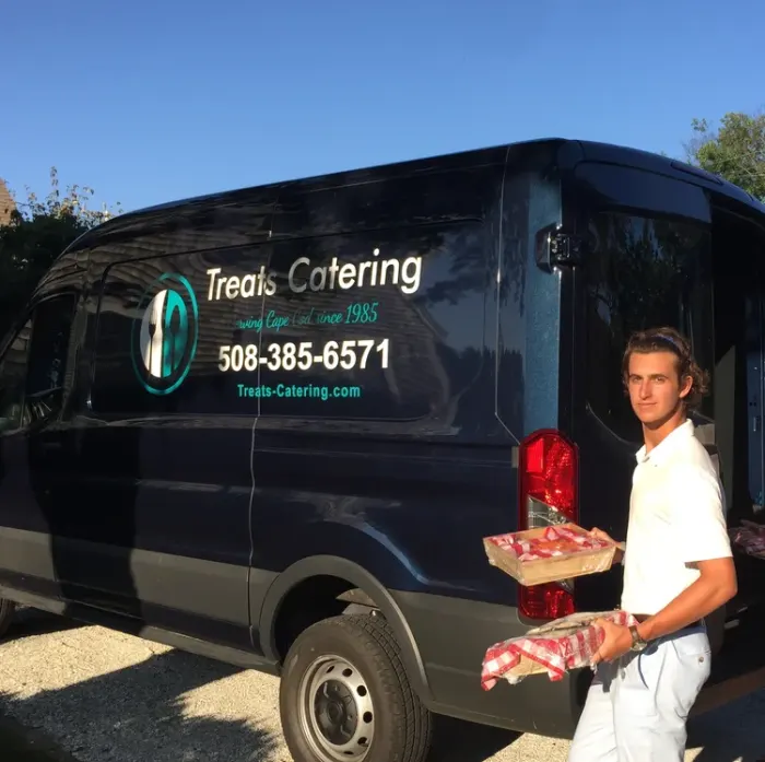 Treats Catering van, 508-385-6571